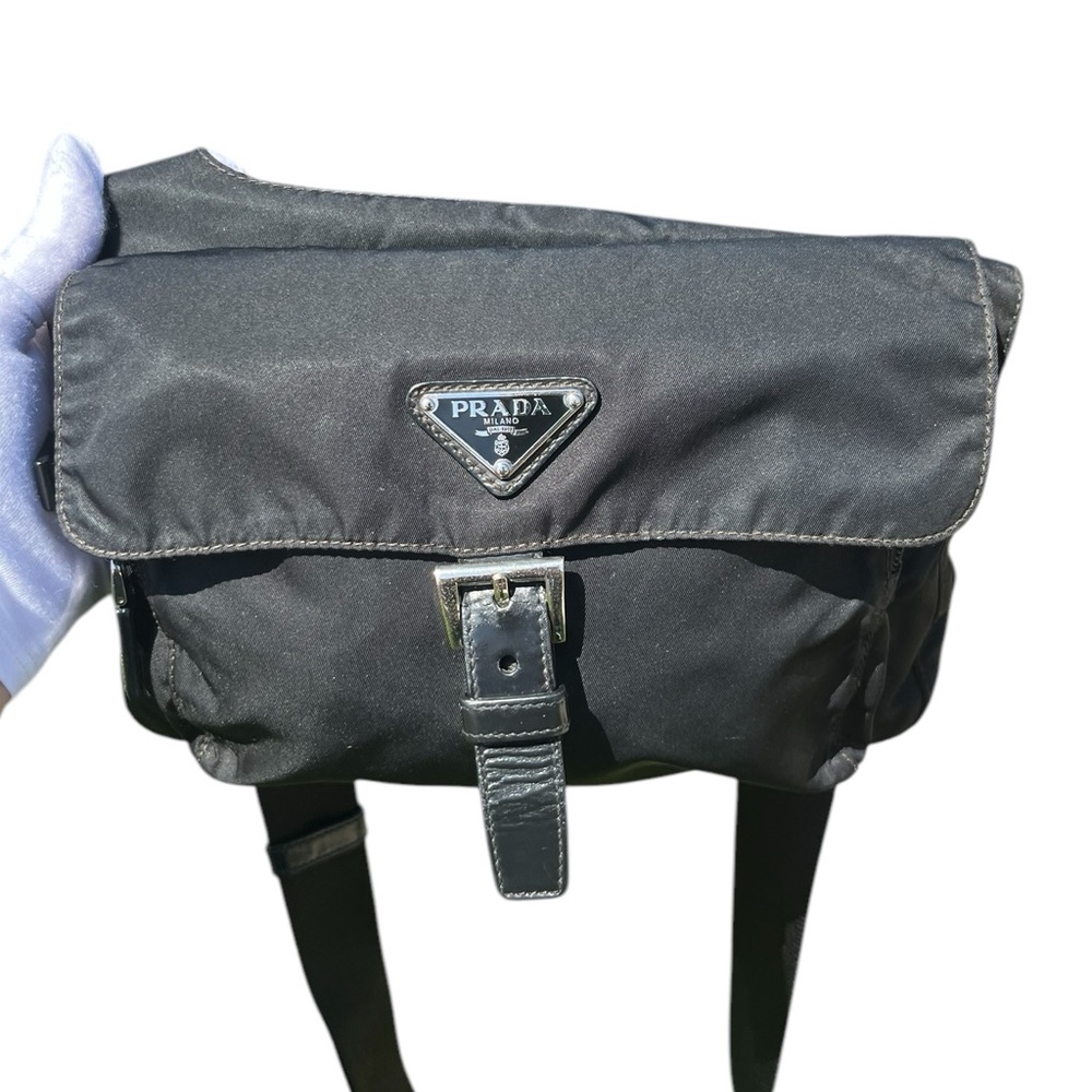 Prada Black Nylon Crossbody Belt Bag - EUC - Picture 2 of 14